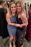 I wore this dress to a dance this weekend and got so many compliments. The blue color was gorgeous and the dress fit so well. It is form-fitting with an open back. The silk tie was a beautiful detail. - Karlie T.