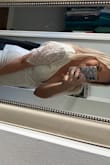 It is stretchy and super comfortable!!! Can't wait to wear it for my bridal shower - Dana B.