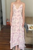 This dress is beautiful, comfortable, and feels high quality. I ordered it at the last minute for a wedding and it was perfect. I even got sweet compliments on it! If you're looking for a girly, elegant dress, I highly recommend. It was a little low-cut for me, and the slit in the middle can be revealing dependent how you carry yourself. These were the only issues I had, and very minor. I still have the dress hanging on display in my room because I love it so much. - Elizabeth O.