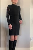 Perfect dress for a Fall/Winter evening out. The dress fit perfect and has a nice lining in it as well. I am fairly short so I will have it hemmed about an inch and a half. - Michelle R.