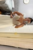 Decided last minute I wanted a second wedding dress that would be more comfy and fun for dancing. This dress is IT! I'm normally a 6 and when I got it it was way too small in the boobs. An 8 probably would have worked great, but they were out of stock, so I got a 10 and slightly altered it. The photo is before I got it altered. - Rachel B.