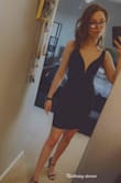 I am obsessed with this dress. I don't have much of a chest but I still feel like it looks very sexy and classic. Wore for my birthday earlier this year. - Megan D.