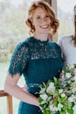 This dress fit like a glove and hugged all the right parts while still being stretchy enough to move easily. I was worried the lace would be a little itchy but it's so comfortable! Would be perfect to re-wear for a holiday party. - Angela H.