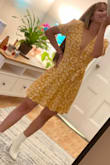 Perfect for cute summer/fall outfit! Love the fit of it, just be a bit careful might have a nip slip. Very comfy and flowy. Its a must, you must buy it! - Nova W.