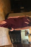 This dress is super flattering and I got the most compliments on it. The burgundy is a little more purple toned so it went perfectly with my purple reddish hair. Only downside is the zipper sucks. - Lauren P.