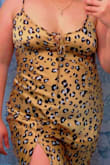 Loved the print, it helps give your body a cute shape while also giving you a nice illusion of that makes sense. Love that you can adjust the straps! And the length is perfect for me. - Kiara G.