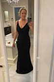 This dress is absolutely beautiful! Fits perfectly and shows off your curves. The material is supportive and has a nice lining. I was looking for a dress for a formal wedding and it was between this one and another Lulus dress. I chose the other but kept this one for the future! Picture is of me trying it on and not all done up. - Trisha C.