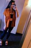 Very oversized but super cute I would size down depending on the fit you want. - Leah Z.