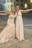 I wore this dress to the after party for my wedding and I swear I got more compliments on this dress than the 2500 dollar gown I wore to the ceremony and reception. It looks stunning on and it's a must buy! - Heather H.