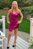 I loved everything about this dress. I initially ordered a small but it was very loose on the top and I'm pretty busty. I ordered the xs and it was perfect. I did put a pin in the chest area to close it a bit. It wasn't to short and was very comfortable. I highly recommend. I received many complaints. - Jennifer W.
