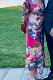Obsessed with this dress! Wore to a fall wedding outdoors, it was light but warm enough. Used dress tape, the chest was a little big. Will be wearing again!! - Bridgette H.