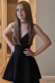 My freshman  daughter looked beautiful and classy for homecoming. She did have issues with the outside traps the bust was a smidge too big. But the dress looked so darn cute on both her and her friend. - Deanna A.