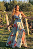 I loved my dress! I wore it in a wedding during the  day and it was great for the context in the vineyard. The material has a very nice fall. I sewed some bodice cups just to be more comfortable. I bought a Small size and it fit very well! - Gabriela L.