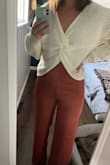 This was a great jumpsuit for a wedding outfit. It's so comfortable and the straps are adjustable so you can fit it to your liking. I wasn't sure between a medium it a small but the small fit perfectly, the medium was big in the waist and just for my size. - Sarah B.