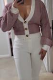 Beautiful sweater, soft fabric I sized down and it fit perfectly. Comfortable & stretchy material. - Stephany G.