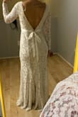 I haven't worn this dress yet but just from trying it on, I can tell it's a good quality dress! (Especially for the price) Ordered a size Medium but it's a little loose, could be taken in a bit but not enough to bother. It definitely checks all the boxes - I can't wait to wear this for my Winter Elopement! - Alexa M.