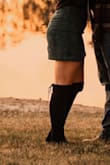 I wore this for anniversary pictures and it was perfect! Perfect fit, comfortable, and not too short! - Maeghan B.