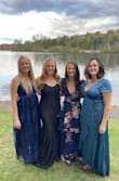 I wore this to a beautiful fall wedding on a lake and it was perfect! It's a little heavy which kept me warm during the outdoor ceremony, but not too heavy that it bothered me while I was dancing! The waist and top were a little loose but I also have a very small chest and it wasn't noticeable at all! So pretty! - Melissa G.