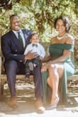This dress was perfect for our family photos. The only thing is I had to do was get it shortened because even with heels on, it still was too long for a shortie like me. 
I am a 36 DDD with an athletic/curvy build so with the combination of my LIVELY brand strapless bra and this well-made dress, it fit me just right. - Marquita W.