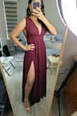 I Loved this dress since the moment I laid eyes on it. When I first got it everything fit perfectly, except the top straps they were a little loose like if they were made for someone with bigger boobs. Other than that, color and length were just perfect. I did send it to fix the straps and after that it was stunning. I felt stunning. - Leydi D.