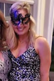 I purchased this dress for a masquerade gala event, it was perfect! Soft velveteen with so much shimmer. I ended up going to a larger size due to the slit being too tight on the recommended size from Lulus. Adjustable straps, flattering fit--this was a true win! - Sarah R.