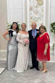 Perfect dress for my wedding in Las Vegas, pretty dress, perfect fit was wonderful day with my dress.... - Karen R.