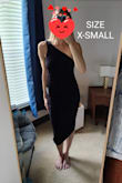 I am always in between sizes S & XS. I ordered both and honestly they both fit well. The XS provides a little more cinch in the waist for me, which is great because I have an athletic/boxy mid-section. The small has a little more give but overall still fits great and is slightly more comfortable. I don't know yet whi which size I'll keep bug I am in LOVE with this dress! - Sarah P.