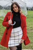 I wear a lot of skirts and this one is the best one I've bought so far. It did not ride up while I was walking (and I did a lot of walking), it didn't start to turn sideways when I was sitting down. Comfort meets style. - Amber R.