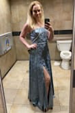 I needed a dress for my brother's wedding and I hit the jackpot with this dress! My main concern was the length since I'm 5'9". With 2 inch heels on, it was still touching the floor. I've got a smaller bust and there wasn't much structure to keep the top up so I was pulling up the dress quite a bit throughout the evening. I didn't mind too much though. Otherwise, I hope I get to wear it again soon because I love it so much! - Haley G.