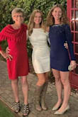 I wore this to my rehearsal dinner and got soooo many compliments. It's SEXY! I'm very tiny (5'1", 100 lbs) so I have a hard time finding clothes that fit me, even in an XS or 00. This dress fit me like a glove! I always worried it would be too nakey because it's short and tight but the high neck and long sleeves tone it down so it's not over the top. But it's still very sexy! My second favorite dress I've ever worn (after my wedding dress). It's pretty comfy too, as it's stretchy. 10/10 would definitely recommend! - Jennifer S.