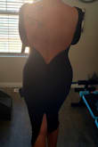 This dress is absolutely stunning. It is something you would find while shopping at Nordstroms or Sacks. It is simple, elegant, sexy, comfortable and just beautiful!! Lots of compliments received. Great customer service and fastest shipping ever! - NINA B.