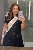This dress was absolutely perfect for my bachelorette party! I was comfortable in it and it fit perfectly! I ordered a medium since it is a shift dress and I wanted it to be a little loose. I received so many compliments on it! This dress would also be great for a New Year's Eve party or a night out. - BRANDI C.
