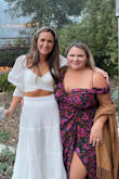 This dress is so cute - I got tons of compliments on it. It was tough to zip closed, but managed. With a pretty big bust, I had to fashion tape the front to not come down (couldn't wear a bra - couldn't fit one in). All in all, loved it! - Colleen H.