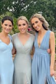 Wore for a bridesmaids dress. Bride just wanted everyone in a green or blue dress to our choosing, so I was trying to find something in my price range that I could also potentially wear again for another formal event in the future. This was perfect and fit great! Loved the slit too. - Monica S.