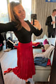 This is, hands down, my new favorite outfit! I felt so beautiful in this skirt and bodysuit (also from Lulus). I was constantly getting compliments on it when my husband and I were on a dinner date. If you're on the fence about purchasing this skirt, just do it! Trust me, you will not be disappointed. - Jennaleigh M.