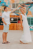 I purchased this dress for a photoshoot in Mexico. I am usually nervous about getting clothes online, but this dress stood up to it's reviews! It is just beautiful, and photographs great. I would highly recommend it! - Krista S.