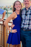Love this super lightweight dress! Perfect for a summer wedding. Love the front coverage, unique cut, and flowy bottom. - Stephanie P.
