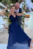 I ordered three dresses and threw them into my cart just thinking I would try them.  I have never been able to wear spaghetti straps.  I am 53 years old and wear a 34DDD bra.  You can understand why I wouldn't normally wear a dress like this.  Well, it was stunning.  I wore it to my daughter's wedding in the Dominican last week and could not have been more pleased.  It covered me perfectly.  The sides were supportive and the back was beautiful!  If you are on the fence, you must look at ordering this dress!!! - Kimberly H.