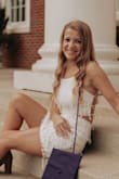 I bought the XS for graduation pictures and I was not disappointed!! When you take them out of the package, they look see through: but when you put them on somehow they're not! I wore sticky boobs and nude undies and you couldn't tell! I could've not worn anything under the top and been fine but I was just more comfortable with them on lolol. Definitely too short if you're tall but it was perfect for me - Grace H.