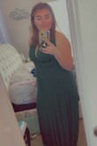It's a beautiful dress. It's is a little heavy so you might sweat a little if it is hot but I love it overall. - Abbie S.