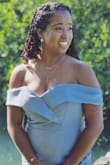 I absolutely loved wearing this dress for my friends wedding. I had to get it adjusted though because it was slightly too long and big around the bust area. - Khylah R.
