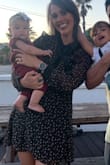 I absolutely love this dress but it does run short. I just had a baby a few months ago so needed something more modest in the bust area, this worked perfect - Kelly G.