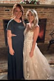 This dress is so cute! It fits perfectly, I did get it hemmed because it's very long. I wore 3-inch heels and had to get an inch or two taken off the bottom. I wear a size 5/6 jeans and a medium fit perfectly. I got tons of compliments on it at a wedding. 10 out of 10. - Ashley B.