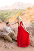 I LOVE this dress! It was perfect for our engagement photos! The dress is very flowy and absolutely gorgeous. I felt incredibly glamorous and it is very comfortable and lightweight! I sized up one size since it runs slightly small and it was perfect. I am normally an xs size but I ordered a small and it was a perfect fit! - Emily D.