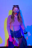 The bodysuit is definitely skin-tight, especially on the arms (the sleeves are a little long but I have very short arms) But overall it's comfortable and I love the color. I've machine-washed it a few times so far without any issue. - Shelby S.