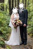 This dress was perfect for our Vancouver island elopement! I just had to shorten it a tad and I removed the strings at the back just because I preferred it without! - Ysanne W.