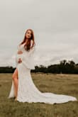 If you're on the fence at all about this dress, don't be and buy it! This dress is so gorgeous and the quality is exceptional. I am 7 months pregnant and purchased it for maternity photos so I sized up to an XL and it was perfect! This dress was exactly what I envisioned for my maternity photos. I've gotten so many compliments and this dress made me feel beautiful. Beyond happy with this purchase! - DESIREE D.