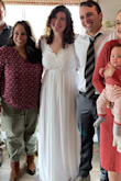 This dress is beautiful!!! It's elegant with lovely details, but the chiffon and crochet looking lace on the top keep it from looking too formal. It was just right for my husband and I's November Wedding :) The dress feels really well made, and I got a size medium based on reviews I read. From what I've gathered, the dress can run a bit larger on the top, but I found that it fits really well from the bust and sleeves, but was a bit tight above the waist where I had to zip and clasp it. But, I felt so beautiful in it and it cost me less than $80! What a win <3 - Victoria T.