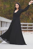 This was a great dress for my engagement shoot, considering that it is a flowy dress I decided to size down to a S because I wanted a fitted look on top. I don't recommend doing that, as it was definitely snug and I would have preferred a medium. Also, I had to wear a bandeau as the V was too deep. - Evelin A.