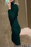 This dress is so comfortable! It is hard to find sweater dresses that can be worn in a workplace setting that don't need to be paired with leggings because the length is a bit borderline with appropriateness. It is also hard for me to find this kind of option because I am 5'10 & always wear heels!!
This can be worn with short booties, strappy heels, or pumps. Easy going from work to play with the change of shoes! - Laura S.
